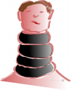 homme girafe homme girafe