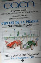 circuit de la prairie Caen 1987 affiche