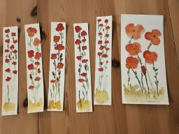 marques pages coquelicots